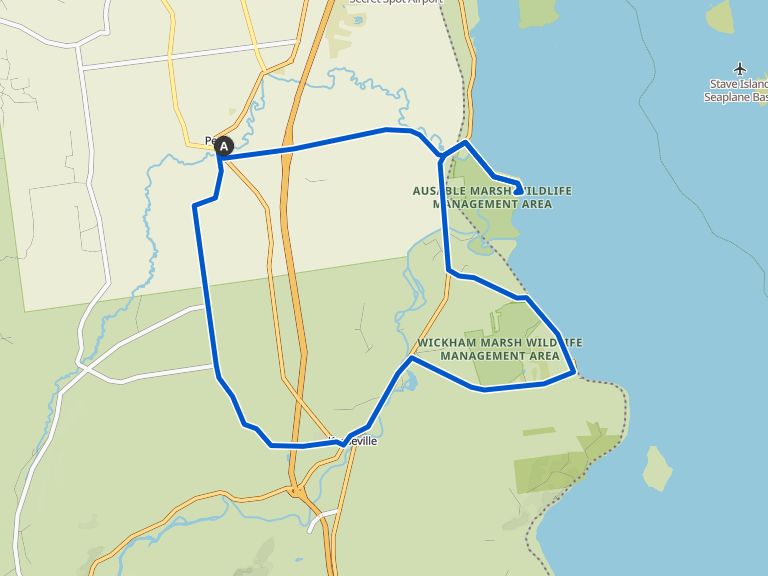 Boucle de la zone de gestion de la faune des marais d'Ausable via